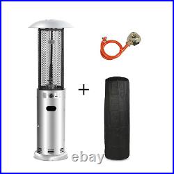 Electriq Outdoor Freestanding Gas Patio Heater Stainless Steel Eiqodgrss