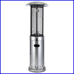 Electriq Outdoor Freestanding Gas Patio Heater Stainless Steel Eiqodgrss