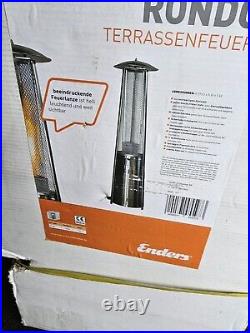 Ender Rondo Pyramid Patio Heater In Stainless Steel New