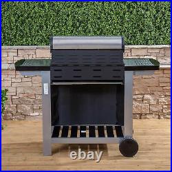 Fire Mountain Everest 3 Burner Gas Barbecue in Stainless Steel & Black