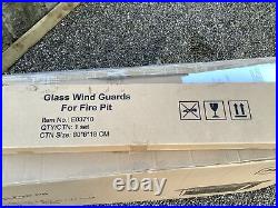 Fire pit aluminium glass rattan Gas