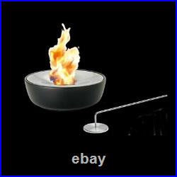 Firepit Outdoor Gas Fire Pit Table Top BBQ Grill Garden Patio Heater Log Burner