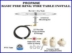 Fr36ck Basic Propane Diy Gas Fire Pit Kit & 36 Lifetime Warranted 316 Burner
