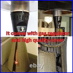 Free Standing 12KW Outdoor Gas Patio Heater c/w Cover, Hose & Regulator