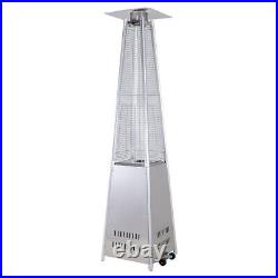 Free Standing Garden Gas Pyramid Patio Heater Stainless Steel Outdoor 225cm High