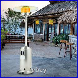 Free Standing Patio Heater 13KW Outdoor Garden Gas Heater Warmer Stainless Steel