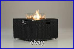 GRADE BREALGLOW Compact Rattan Table Gas Fire Pit 13KW