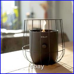 Garden Fire Pit Outdoor Heater Black Gas Table Lantern Portable Camping Stove