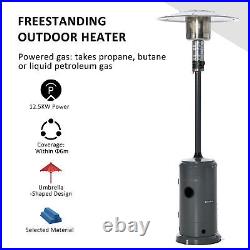Garden Patio Heater Freestanding Propane Heater Outdoor Gas Heater with Wheels