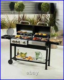 Gardenline Dual Fuel Charcoal & Gas BBQ Trusted Seller