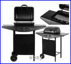 Gas Barbecue BBQ Grill Outdoor Cooking 2 Burners Large Garden Patio Balcony UK