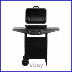 Gas Barbecue BBQ Grill Outdoor Cooking 2 Burners Side Shelves Large Garden Patio