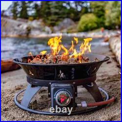 Gas Fire Pit bowl Portable Propane Camp Fire Patio Heater Camping Garden Outland