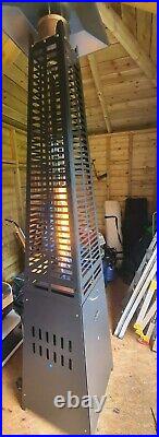 Gas Flame Patio Heater. Pyramid 2.2 M Black Matt. 40,000btu Hardly Used