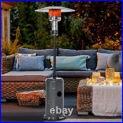 Gas Heater Garden Outdoor Patio Heaters Ajustable with Cover Wheels Portable
