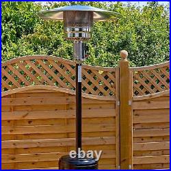 Gas Patio Heater 13kW Commercial & Domestic Use, Cover & Table Black