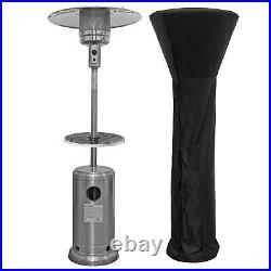 Gas Patio Heater 13kW Commercial & Domestic Use, Cover & Table Stainless Steel