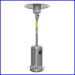 Gas Patio Heater 13kW Commercial & Domestic Use, Cover & Table Stainless Steel