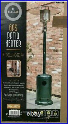 Gas Patio Heater 14KW Output Garden Conservatory Propane & Butane Wheeled NEW