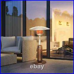 Gas Patio Heater with Tip-over Protection, Outdoor Heater with Piezo