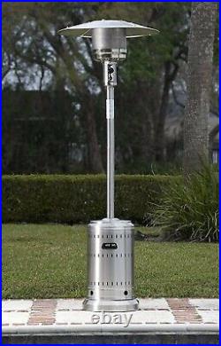 Gas Powered Patio Heater 13.5kw On Wheels Perfect Garden Addition