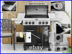 Genuine Jamie Oliver Classic 4SI Gas BBQ With 4 Gas Burners, Side Grill, Burner