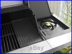 Genuine Jamie Oliver Pro 6 Gas BBQ With 6 Gas Burners, Side Hob, Griddle Plate