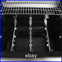 Grill Boss GBC1932M 3 Burner Gas Grill with Top Cover and Shelves, Stainless Steel