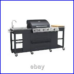 IQ 4 Burner BBQ Grill Barbecue + 1 Side Burner Outdoor Kitchen Barbecue