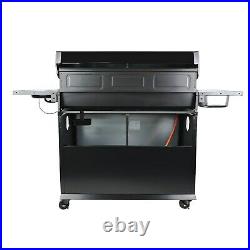 IQ 6+1 Outdoor Gas BBQ Black Barbecue Grill Side Burner Deluxe New