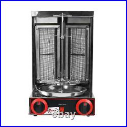 LPG Gas Electric Shawarma Grill Machine Rotary Barbeque Tacos Doner Kebab Maker