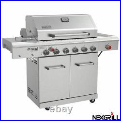 Large 7 nexgrill+1 side Gas BBQ Outdoor Garden Barbecue Stainless Steel cookin
