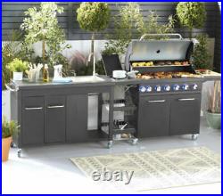 Large Gardenline Premium Outdoor Kitchen Luxury BBQ With Sink And Prep Area