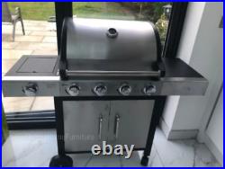 Large Gas BBQ Outdoor Garden Barbecue Stainless Steel Burner Grill Patio Table