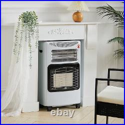 Large Mobile Portable Gas Radiator Room Heater Indoor Garden Patio Energy Saving