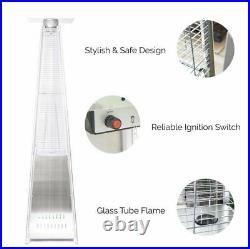 Modern Pyramid Patio Heater 13KW Stainless Steel Outdoor Cover Included Deck NEW