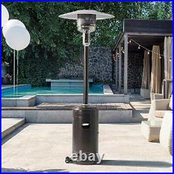 Mushroom Top Outdoor Gas Patio Heater with Wheels 13KW cover included