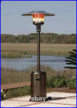 NEW Gas Patio Heater Free Standing Outdoor Garden 13kW Mushroom Silver