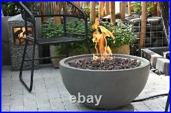 Nantucket fire bowl (Eco Stone) Grey Gas fire pit