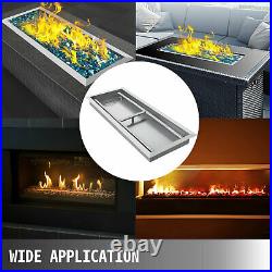 Natural Gas Fire Pit Burner Drop In Pan 32x 12 Propane Square Durable