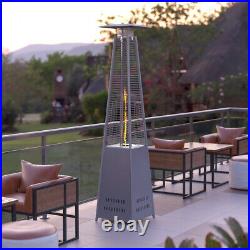 Natural Gas/Propane Stainless Steel Patio Heater Industrial Pyramid Garden Shops