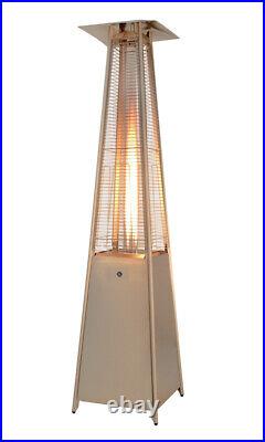 New Gas Pyramid Patio Heater 13kW Stainless Steel Reduced Limited Stock