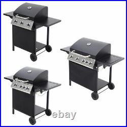 Outdoor Gas BBQ Grill with/without Side Burner Steel Garden Yard Barbecue Cooker