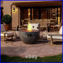 Outdoor Gas Firepit Propane Fireplace Fire Pit Table Garden Burner with Lava Rock
