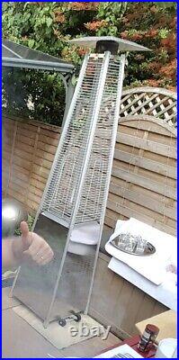 Outdoor Gas Patio Heater, 2 empty gas cylinders incl. 7ft6 Tall Quartz Tube