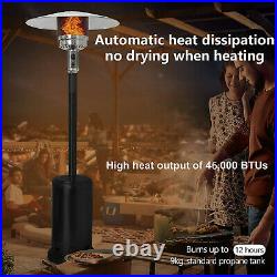 Outdoor Gas Patio Heater Warmer 13KW Garden Standing Burner With Regulator Hose