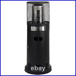 Outdoor Gas Table Top Bullet Heater in Black with Free Cover, Regulator eiQTTGBL
