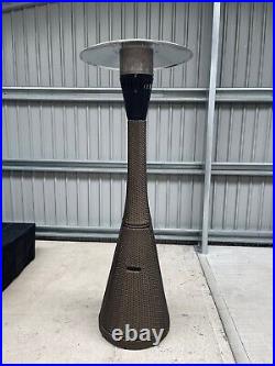 Outdoor Maze Rattan Gas Patio Heater, 10KW Output, Waterproof Cover Included