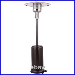Outdoor Tower Patio Heater Gas Propane Heating Portable Wheeled Compact Camping