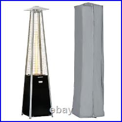 Outsunny 11.2KW Patio Gas Heater Pyramid Heater with Regulator Hose Refurbished